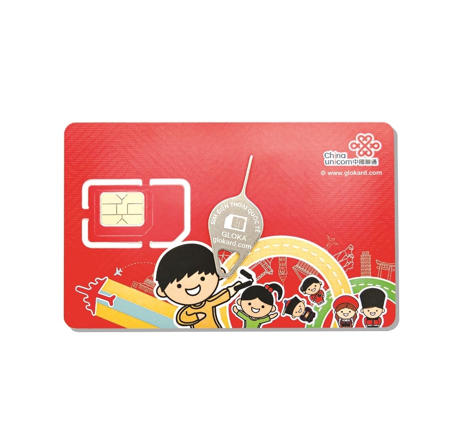 Sim Du Lịch Trung Quốc China Unicom Gloka