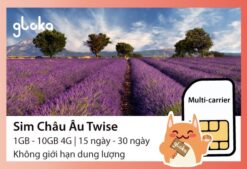 Sim 4G chau Au Twise 33 nuoc