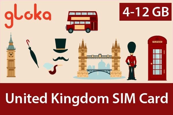 United kingdom travel sim card Gloka