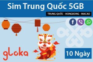 Sim du lịch Trung Quốc 5GB 10 ngày