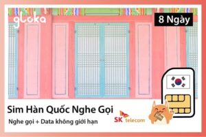 Sim Hàn Quốc nghe gọi và internet