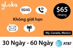 Sim Mỹ AT&T Gói $65