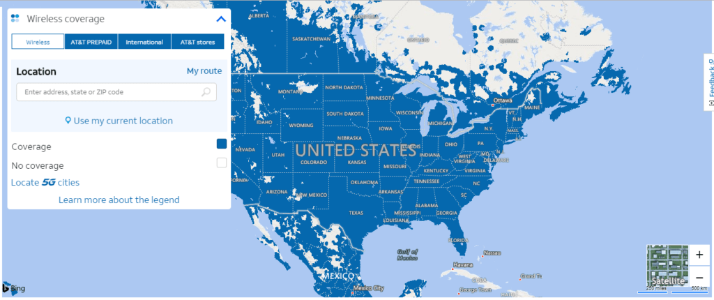 Cách kiểm tra sóng AT&T bằng link