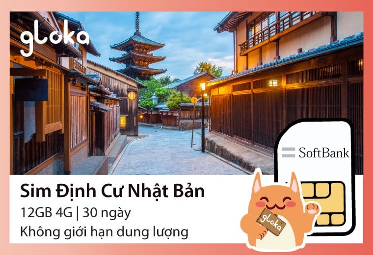 Sim Nhật Bản giá rẻ Gloka