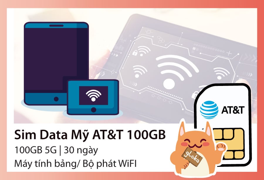 Sim data Mỹ 100GB AT&T