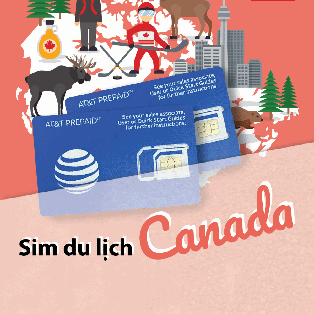 Tham khảo sim du lịch Canada giá tốt